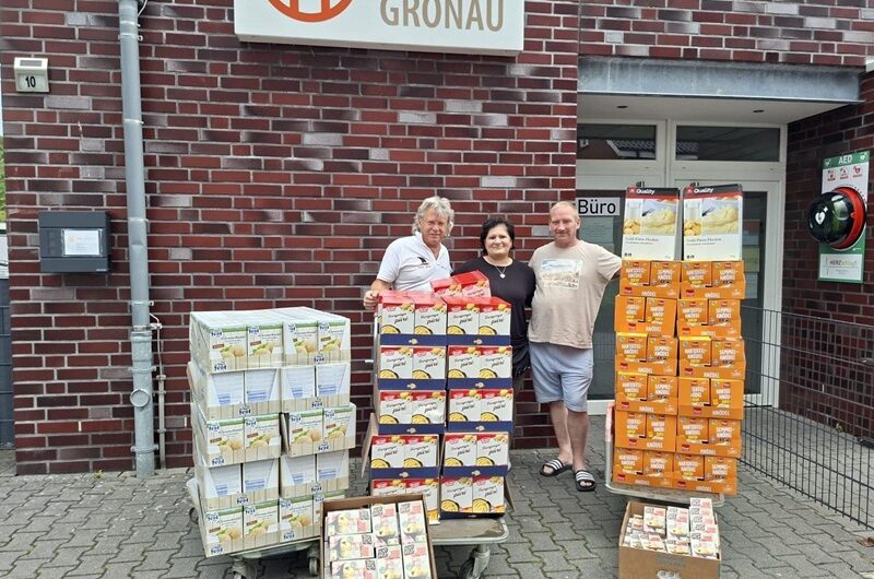 Spende vom Verein „Kinder brauchen unsere Hilfe e.V.“ Niederlassung Gronau 